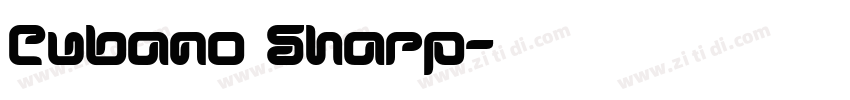 Cubano Sharp字体转换